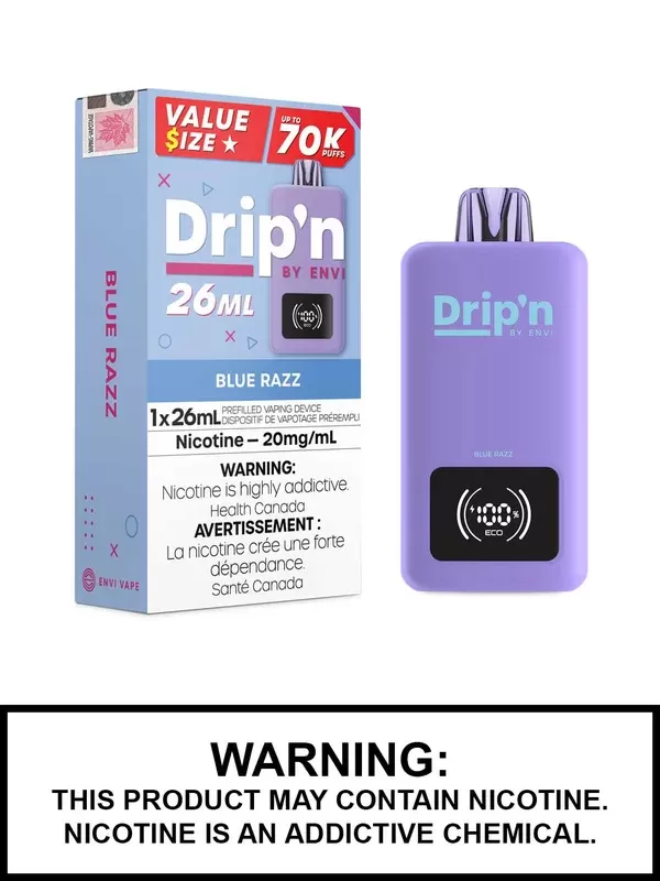 Blue Razz Drip’n 26mL Disposable Vape