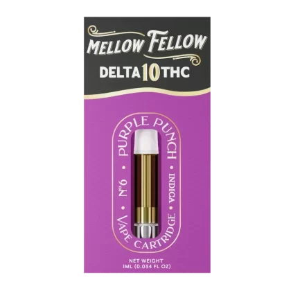 Mellow Fellow Delta 10 1ml Vape Cartridge Purple Punch