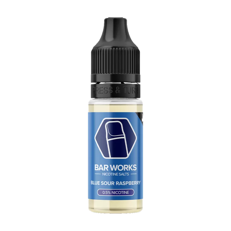 Blue Sour Raspberry Nic Salt by Bar Works - 10ml - 20mg - Vape Product (0ACD8D)