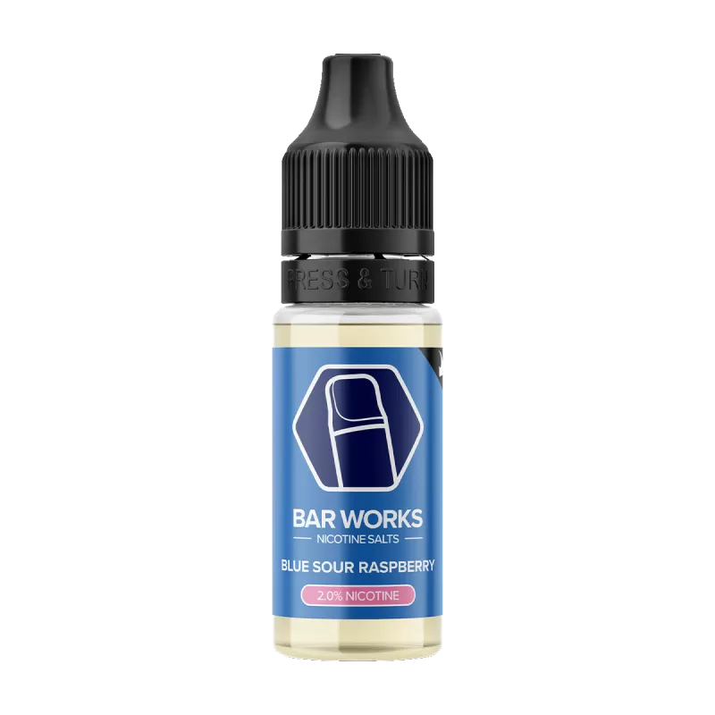 Blue Sour Raspberry Nic Salt by Bar Works - 10ml - 20mg - Vape Product (0ACD8D) - Image 3