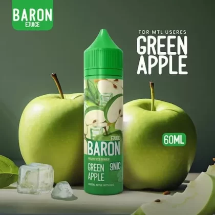 BARON MTL GREEN APPLE ICE ELIQUID