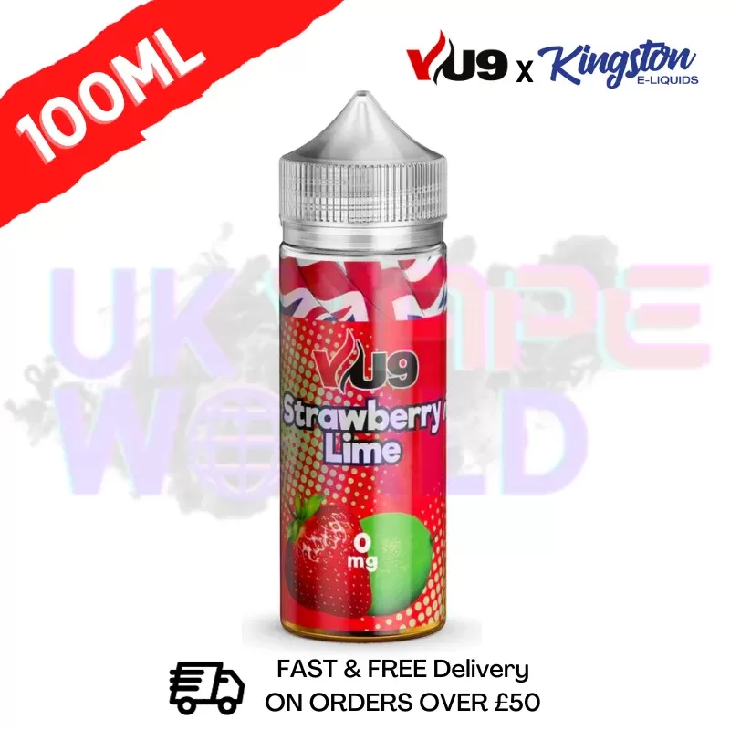 Strawberry Lime Shortfill Juice 100ML Eliquid – VU9 x Kingston