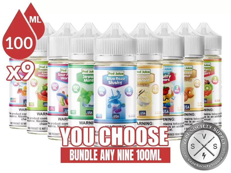 Pod Juice Bundle 9x100ml (900ml)