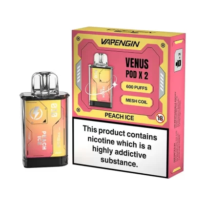 Vapengin Venus Peach Ice Pods (2 Pack) - Nicotine Strength#20mg (FA0486)