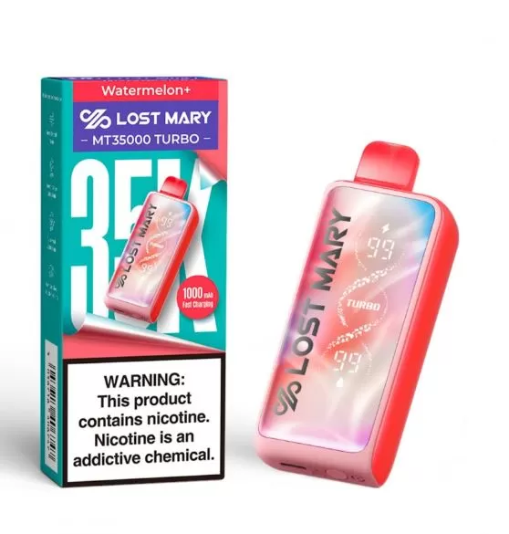 Lost Mary MT35000 Turbo Rechargeable Disposable Vape (35,000 Puffs) - 20 mg / Mango Ice - Image 2