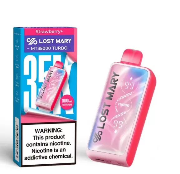 Lost Mary MT35000 Turbo Rechargeable Disposable Vape (35,000 Puffs) - 20 mg / Mango Ice - Image 3