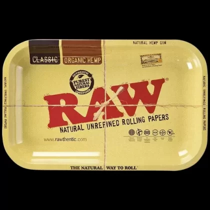 RAW Aluminum High Sided Rolling Tray