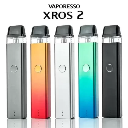 VAPORESSO XROS 2 KIT - COLOR#MIDNIGHT BLUE>GRAPE PURPLE>LIME GREEN>CHERRY RED>SAKURA PINK>ORANGE RED>FOREST GREEN