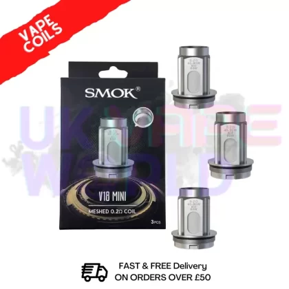 SMOK TFV18 Mini Replacement Coils - Resistance#Dual Meshed (0.15 Ohm)>Meshed (0.2 Ohm)>Dual Meshed (0.3 Ohm)