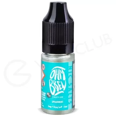 Spearmint E-liquid by Ohm Brew 50/50 Nic Salts
