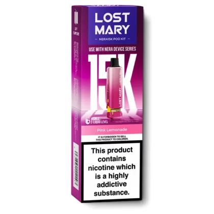 Pink Lemonade Nera 15K Refill Pods by Lost Mary - 20 mg/ml (9175A1)