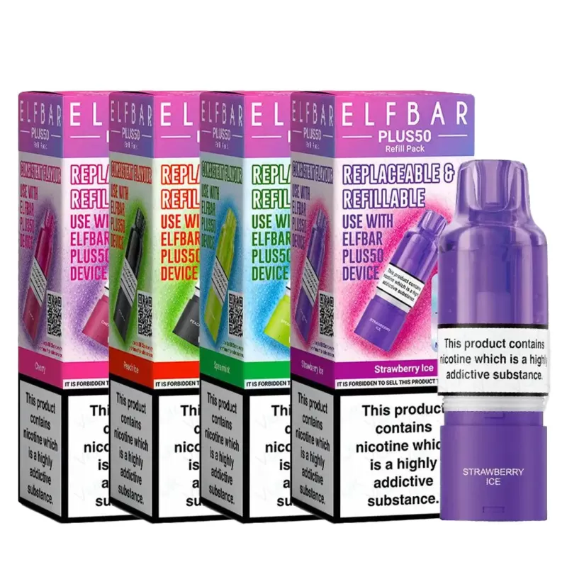 Elf Bar Plus 50 Prefilled Pod - Strawberry Raspberry Cherry