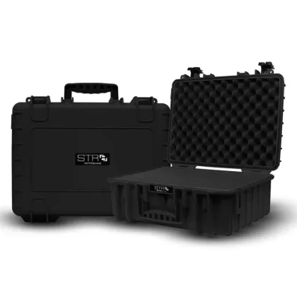 Str8 | Pelican Case | 17″ WITH 3 LAYER PRE-CUT FOAM ONYX BLACK