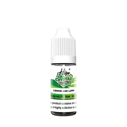 Higo crystal Lemon and Lime Nic Salt Vape Juice - Strength
