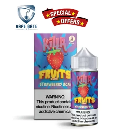 Strawberry Acai 100ml E Liquid by Killa Fruits - 3 mg / 100 ml