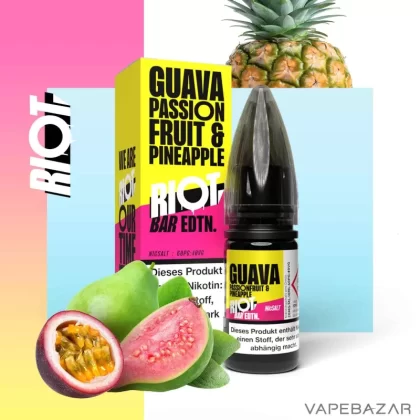 Riot Salt Bar Liquid – Guava Passionfruit Pineapple - Vapebazar