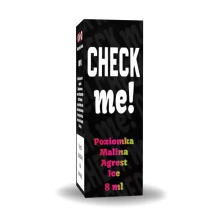 Longfill Aromat CHECK me! 8/10ml Poziomka Malina Agrest Ice