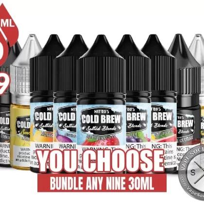 Nitro’s Cold Brew Salted Blends Bundle 9x30ml (270ml)