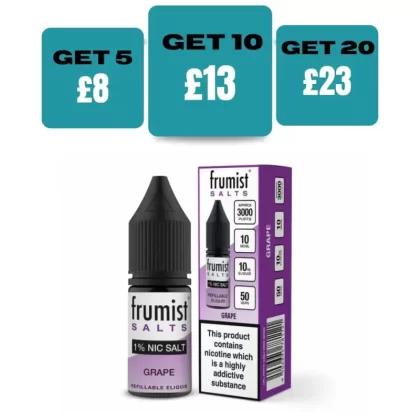 Frumist Bar Salt Nic Salts 10ml E-Liquid - Kiwi Passion Fruit Guava / 10mg