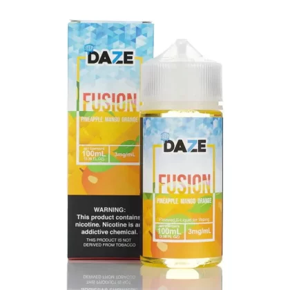 7 Daze Fusion Pineapple Mango Orange CHILLED Vape e-Liquid 100mL - Beyondvape
