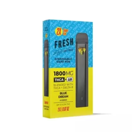 Blue Dream Vape Pen – THCA, D8 Blend – Disposable – 1800mg – Fresh - Vape Store