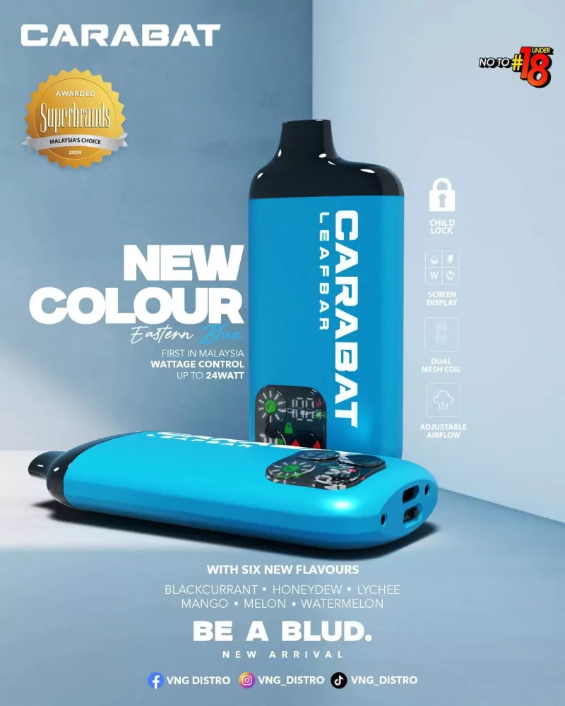 Carabat Leafbar 15000 Puffs - Starter Kit (Device + Cartridge) / Grape Gum - Image 3