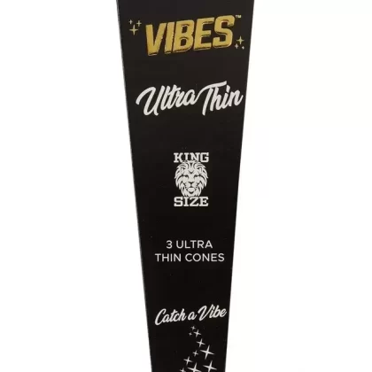 Vibes King Size Ultra Thin Pre Rolled Cones (3-Pack) - Ejuicewarehouse