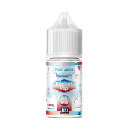 Pod Juice – Rocket Pop Freeze – Salt Nic – 30mL - Nicotine (mg)#55 mg