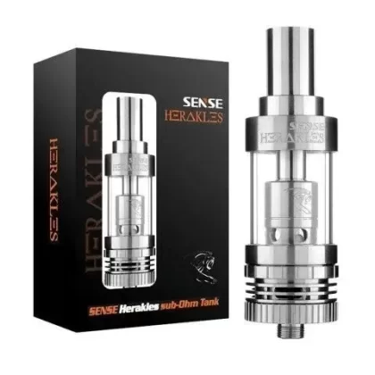 Sense Herakles Sub-Ohm Tank - Colour#Stainless Steel>Black