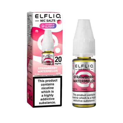 ELFLIQ Strawberry Watermelon 10ml Nicotine Salt E-Liquid - 5 mg - Low Strength