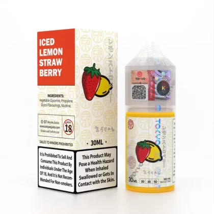 Tokyo Salt – Iced Lemon Strawberry 30ml (30, 50mg) - Vape Product, Vape Product