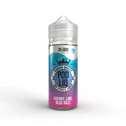 Cherry Lime Blue Razz 100ml Shortfill E-Liquid by Pod Liq