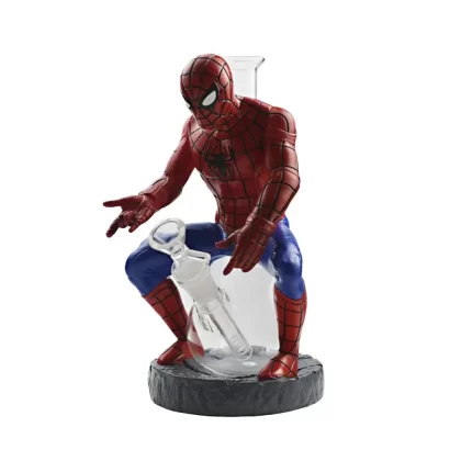 Waterpipe – 13681 – 25x14cm 3D Spiderman Figurine and Clear Glass