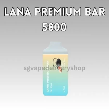 Lana Premium Bar 5800 Puffs - Mango Peach - Sgvapedeliveryshopsecure