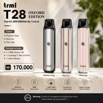 TRML T28 POD KIT NEW COLOUR - Vaporizerjakarta