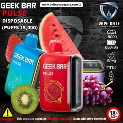 GEEK BAR PULSE DISPOSABLE VAPES (15,000 PUFFS) - 50 mg / Blueberry Ice