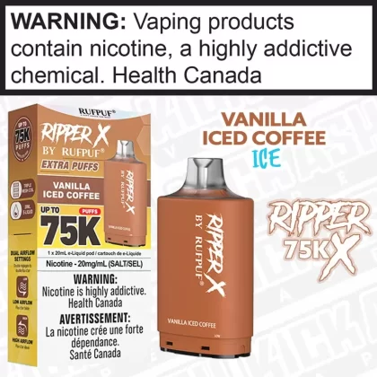 Vanilla Iced Coffee RIPPER X 75K 20mL POD