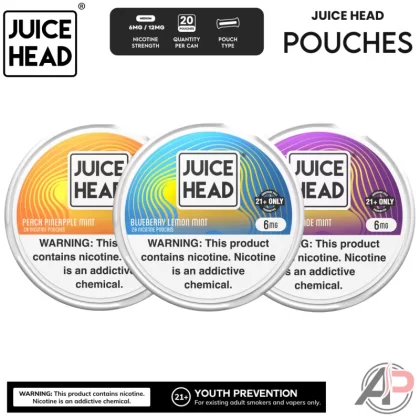 Juice Head Nicotine Pouches - Blueberry Lemon Mint 12mg, Blueberry Lemon Mint 6mg