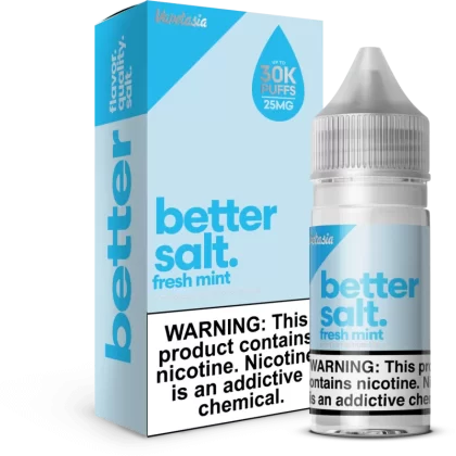 better salt fresh mint eJuice - 30mL 50mg, Vape Product
