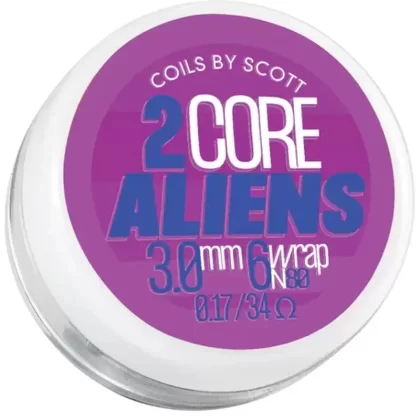 Handmade Coils By Scott 2 Core Alien Clapton 0.17ohm