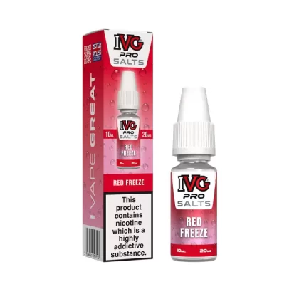 Red Freeze Nic Salt E-Liquid by IVG Pro - 10 mg - Medium Strength