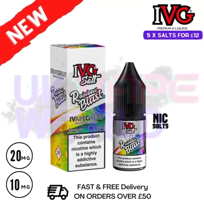 Rainbow Blast IVG Salt 10ml Nic Eliquid
