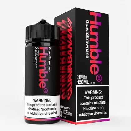 Guava Kahn Strawnana by Humble 120mL 3mg Vape Juice