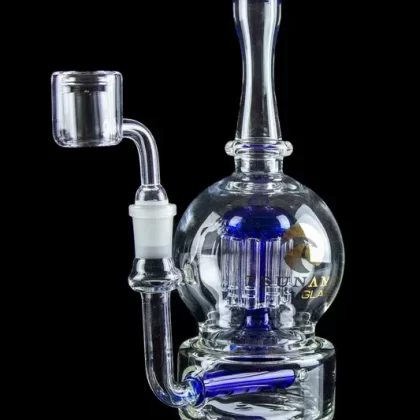 Tsunami “Tree Orb” Inline Tree Perc Concentrate Rig - Color#Green>Blue>Amber