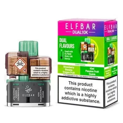 Green Edition Elf Bar Dual 10K Refill Pack - Ecigpremium