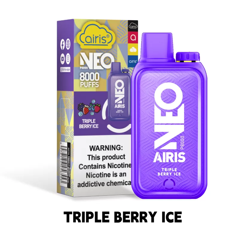 Airis NEO P8000 Disposable Vape - Blue Razz Lemon - Image 2