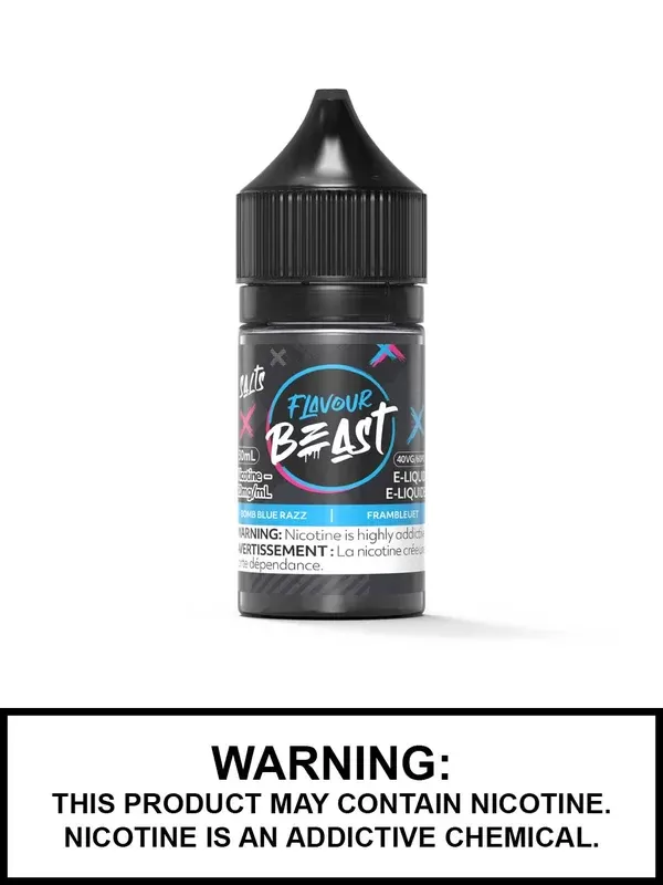 Bomb Blue Razz by Flavour Beast Salts - Nicotine Level#10mg>20mg