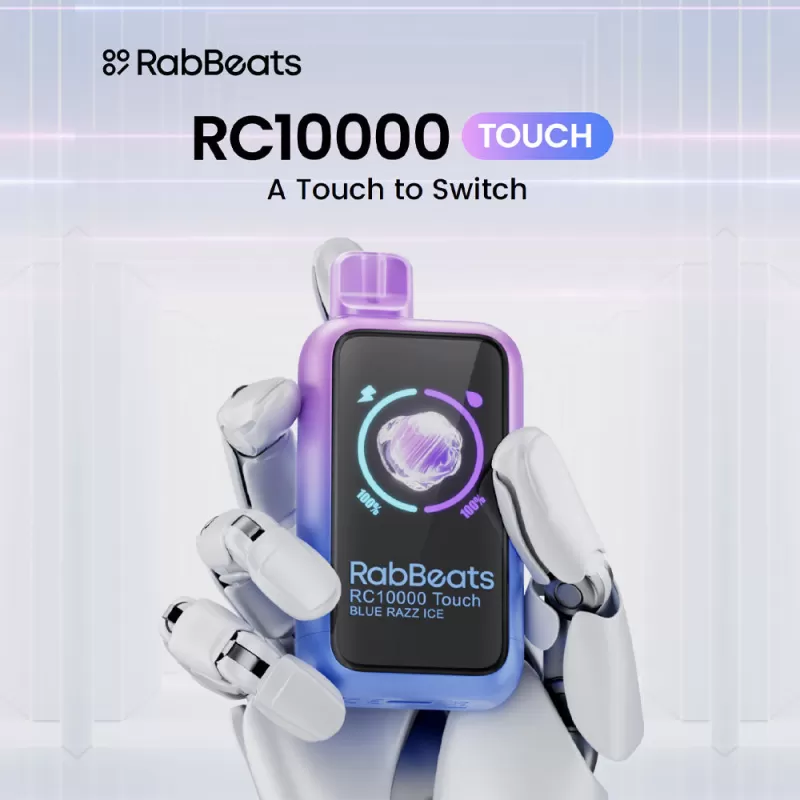 RabBeats RC10000 "TOUCH" Disposable Vape - 10000 Puffs - Dragon Strawnana