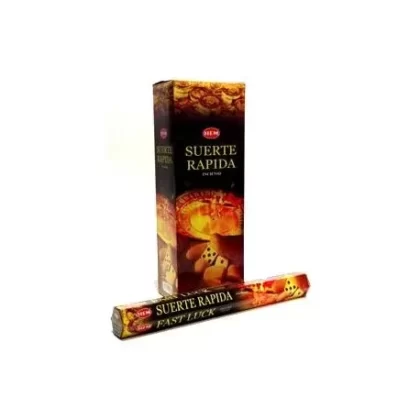 HEM Fast Luck 9″ Incense Sticks – Hex Box (20g)
