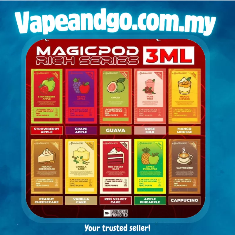 Magicpod Cartridge 3ml By Aladdin Pro - Vapeandgo Com My